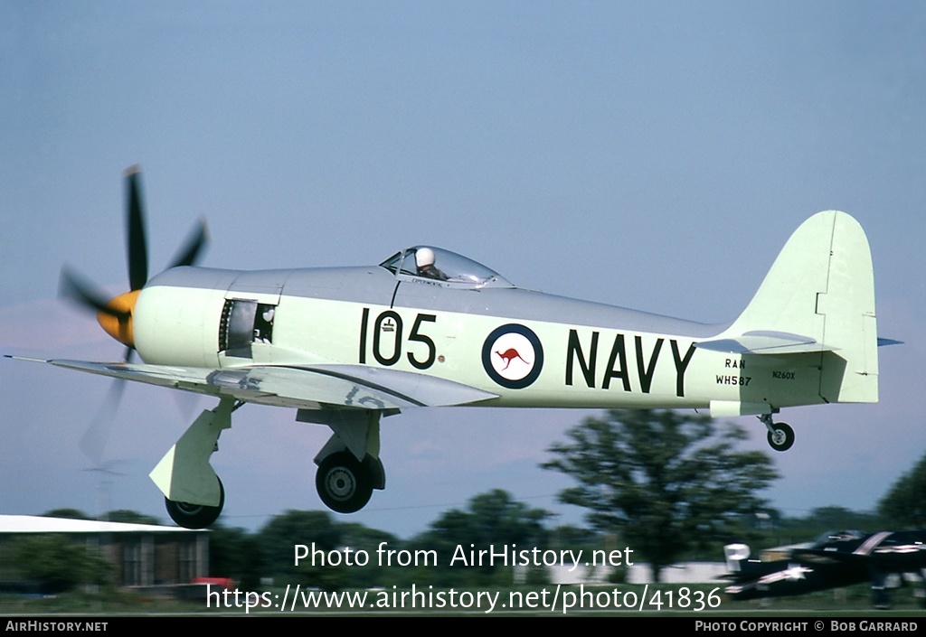 Aircraft Photo of N260X / WH587 | Hawker Sea Fury FB11 | Australia - Navy | AirHistory.net #41836