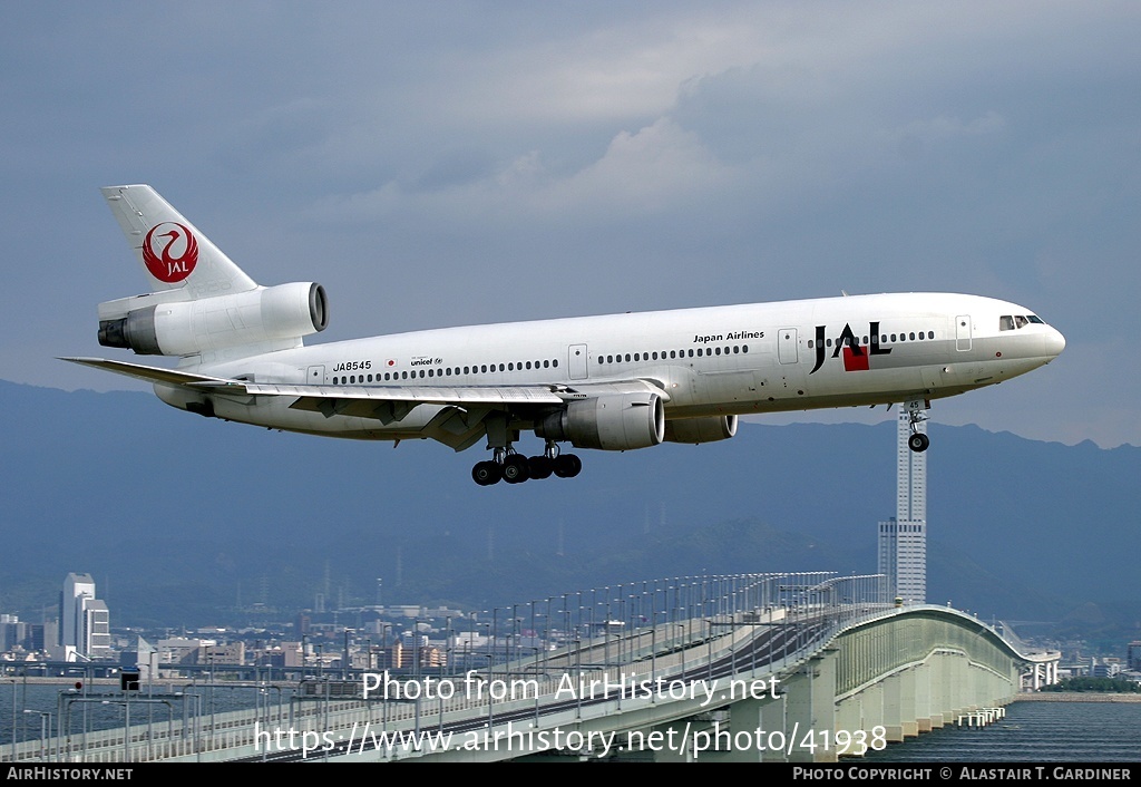 Aircraft Photo of JA8545 | McDonnell Douglas DC-10-40I | Japan Airlines - JAL | AirHistory.net #41938