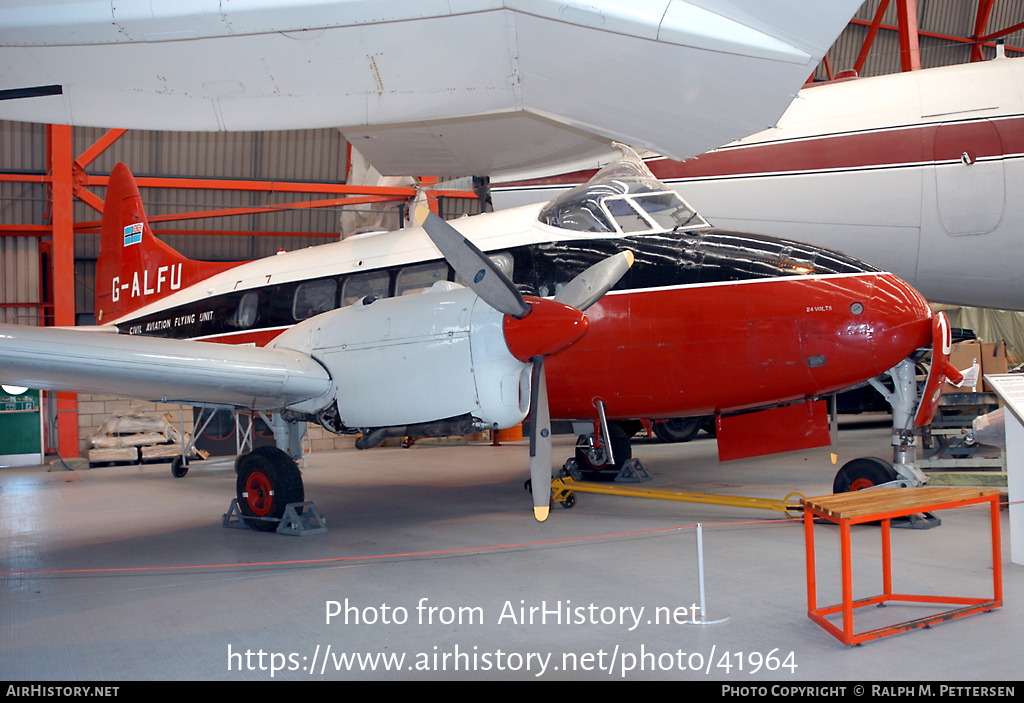 Aircraft Photo of G-ALFU | De Havilland D.H. 104 Dove 6 | Civil Aviation Flying Unit | AirHistory.net #41964