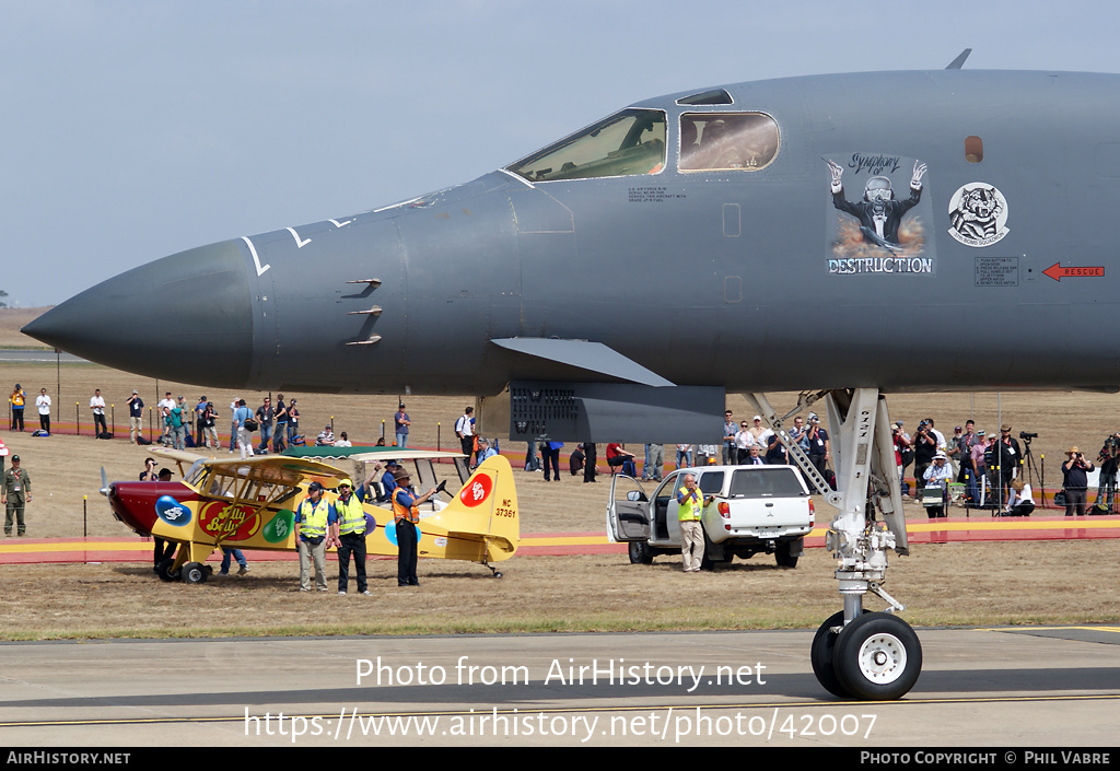 Aircraft Photo of 86-0121 / AF86-121 | Rockwell B-1B Lancer | USA - Air Force | AirHistory.net #42007