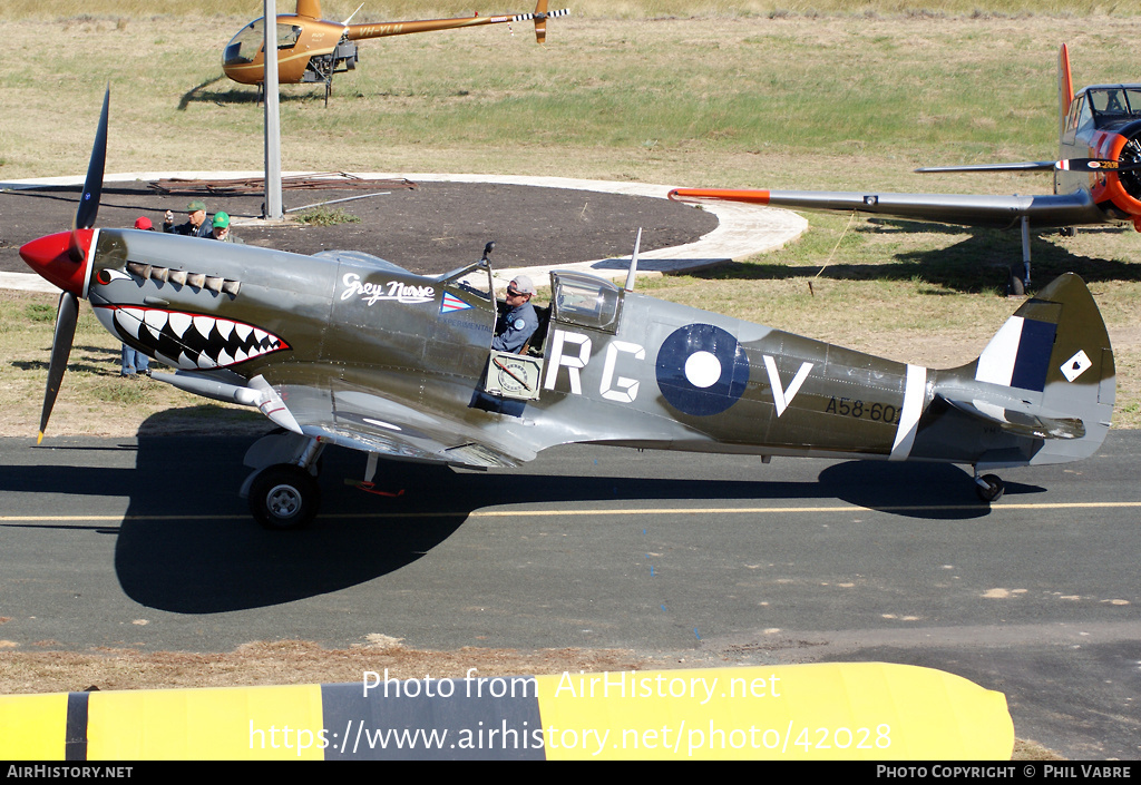 Aircraft Photo of VH-HET / A58-602 | Supermarine 359 Spitfire HF8C | Australia - Air Force | AirHistory.net #42028