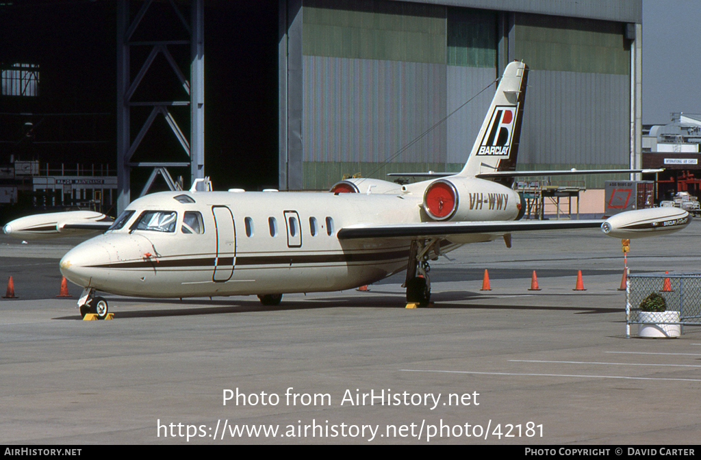 Aircraft Photo of VH-WWY | Israel Aircraft Industries IAI-1124 Westwind 1 | Barclay Jet Charter | AirHistory.net #42181