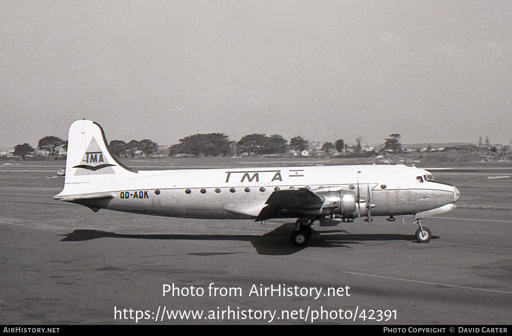 Aircraft Photo of OD-ADK | Douglas DC-4-1009 | TMA of Lebanon - Trans Mediterranean Airways | AirHistory.net #42391