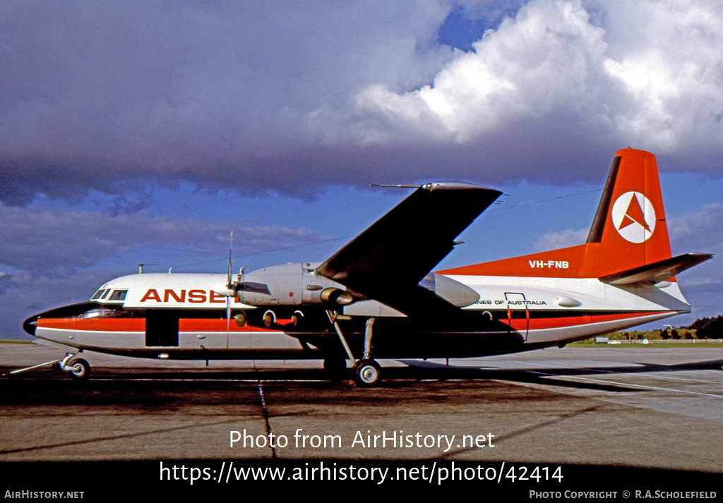 Aircraft Photo of VH-FNB | Fokker F27-200 Friendship | Ansett Airlines of Australia | AirHistory.net #42414