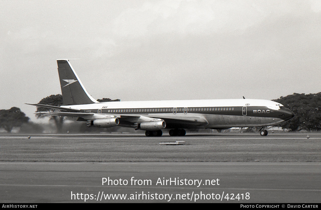 Aircraft Photo Of G-APFF | Boeing 707-436 | BOAC - British Overseas ...