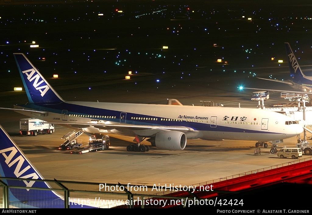 Aircraft Photo of JA8198 | Boeing 777-281 | All Nippon Airways - ANA | AirHistory.net #42424