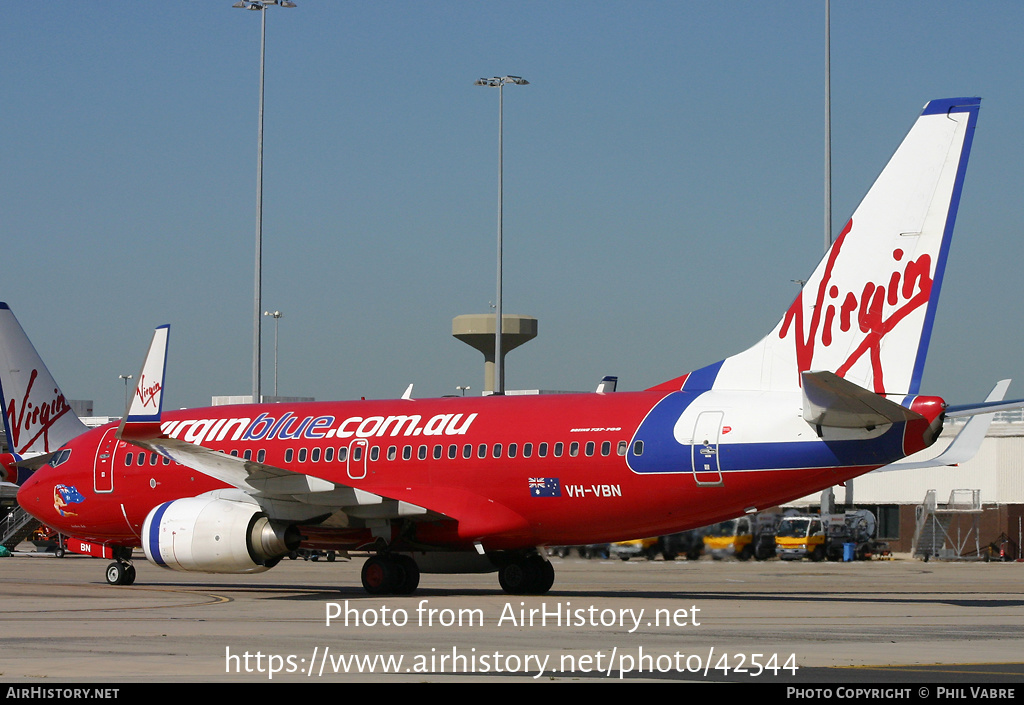 Aircraft Photo of VH-VBN | Boeing 737-76N | Virgin Blue Airlines | AirHistory.net #42544