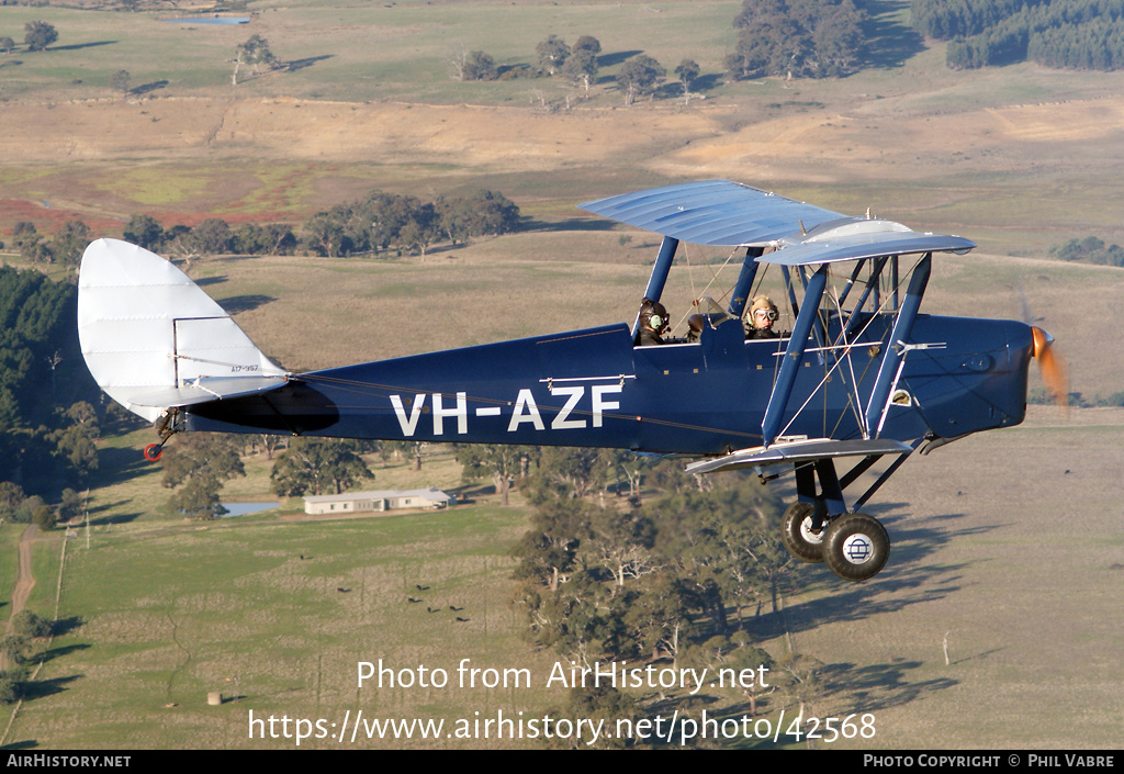 Aircraft Photo of VH-AZF | De Havilland D.H. 82A Tiger Moth | AirHistory.net #42568