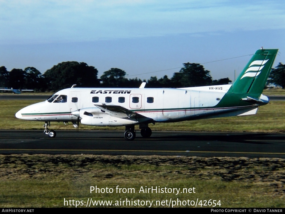 Aircraft Photo of VH-HVS | Embraer EMB-110P1 Bandeirante | Eastern Australia Airlines | AirHistory.net #42654