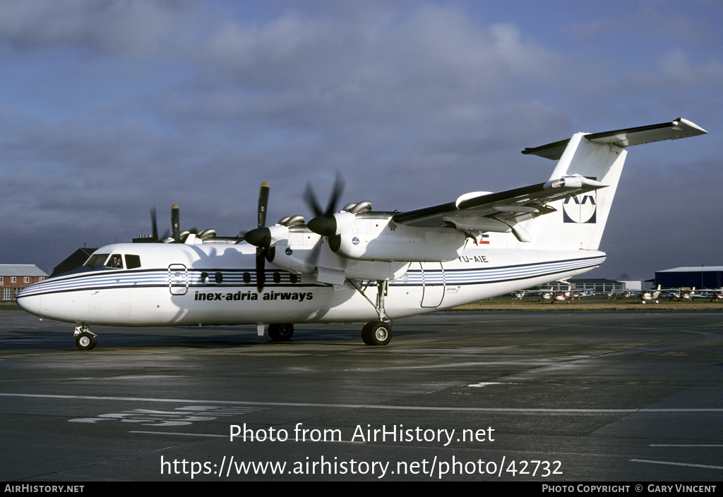 Aircraft Photo of YU-AIE | De Havilland Canada DHC-7-102 Dash 7 | Inex-Adria Airways | AirHistory.net #42732