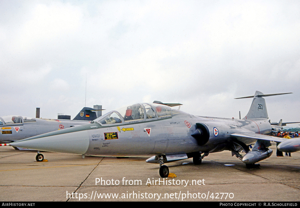 Aircraft Photo of 12263 | Lockheed TF-104G Starfighter | Norway - Air Force | AirHistory.net #42770