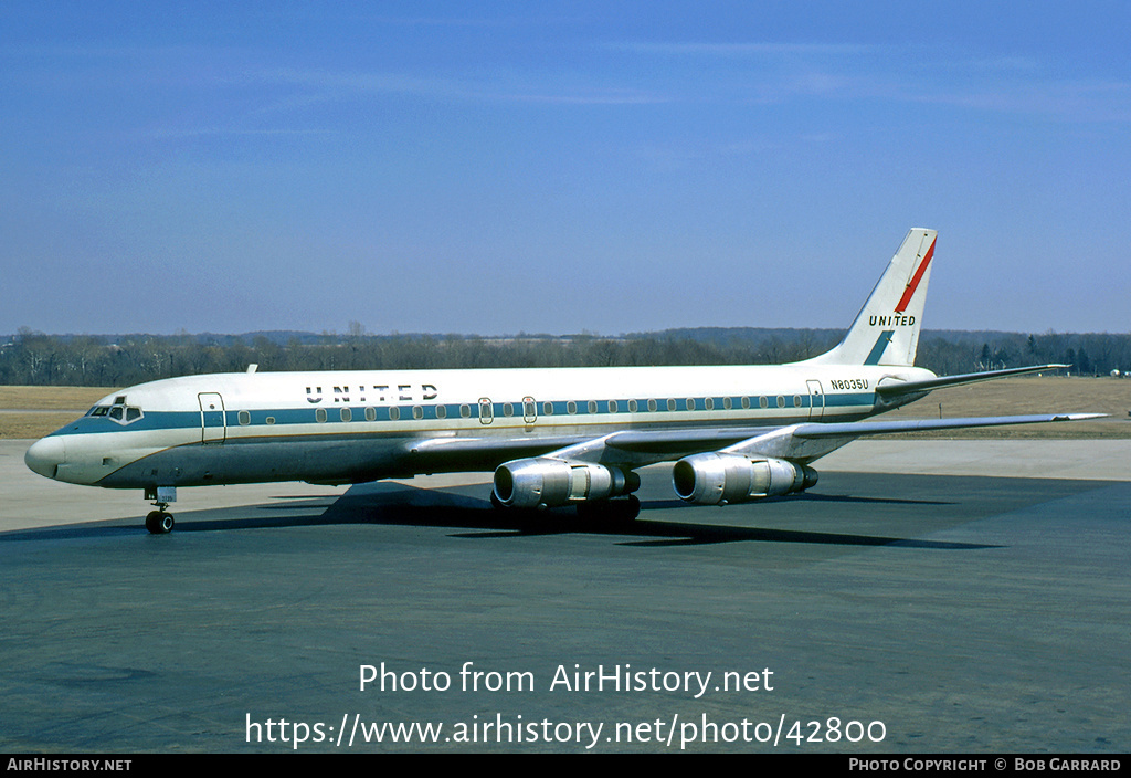 Aircraft Photo of N8035U | Douglas DC-8-52 | United Air Lines | AirHistory.net #42800