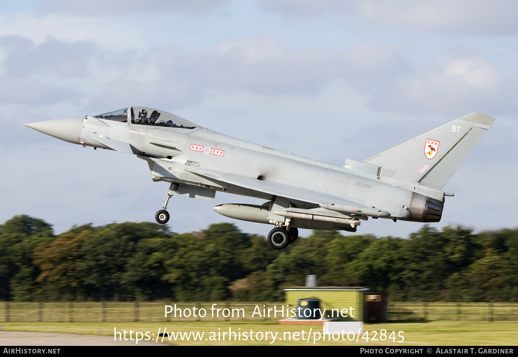 Aircraft Photo of ZK306 | Eurofighter EF-2000 Typhoon FGR4 | UK - Air Force | AirHistory.net #42845