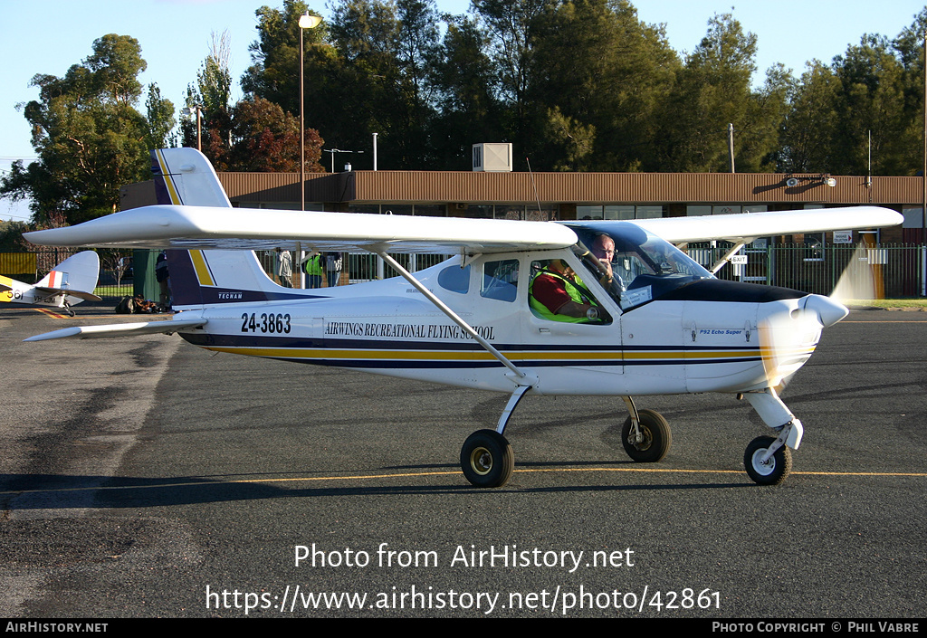 Aircraft Photo of 24-3863 | Tecnam P-92-2000S Echo Super | Airwings Recreational Flying School | AirHistory.net #42861