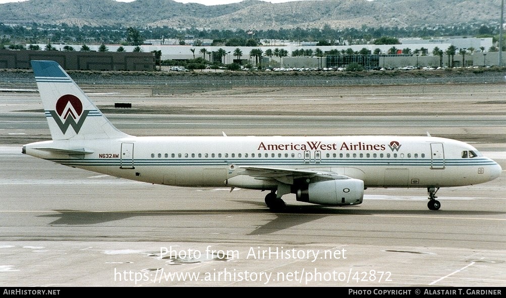 Aircraft Photo of N632AW | Airbus A320-231 | America West Airlines | AirHistory.net #42872