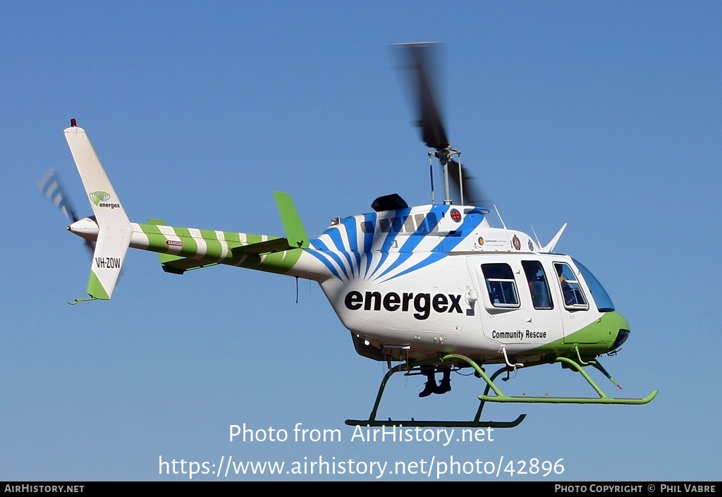 Aircraft Photo of VH-ZOW | Bell 206L-1 LongRanger II | Sunshine Coast Heli Rescue | AirHistory.net #42896