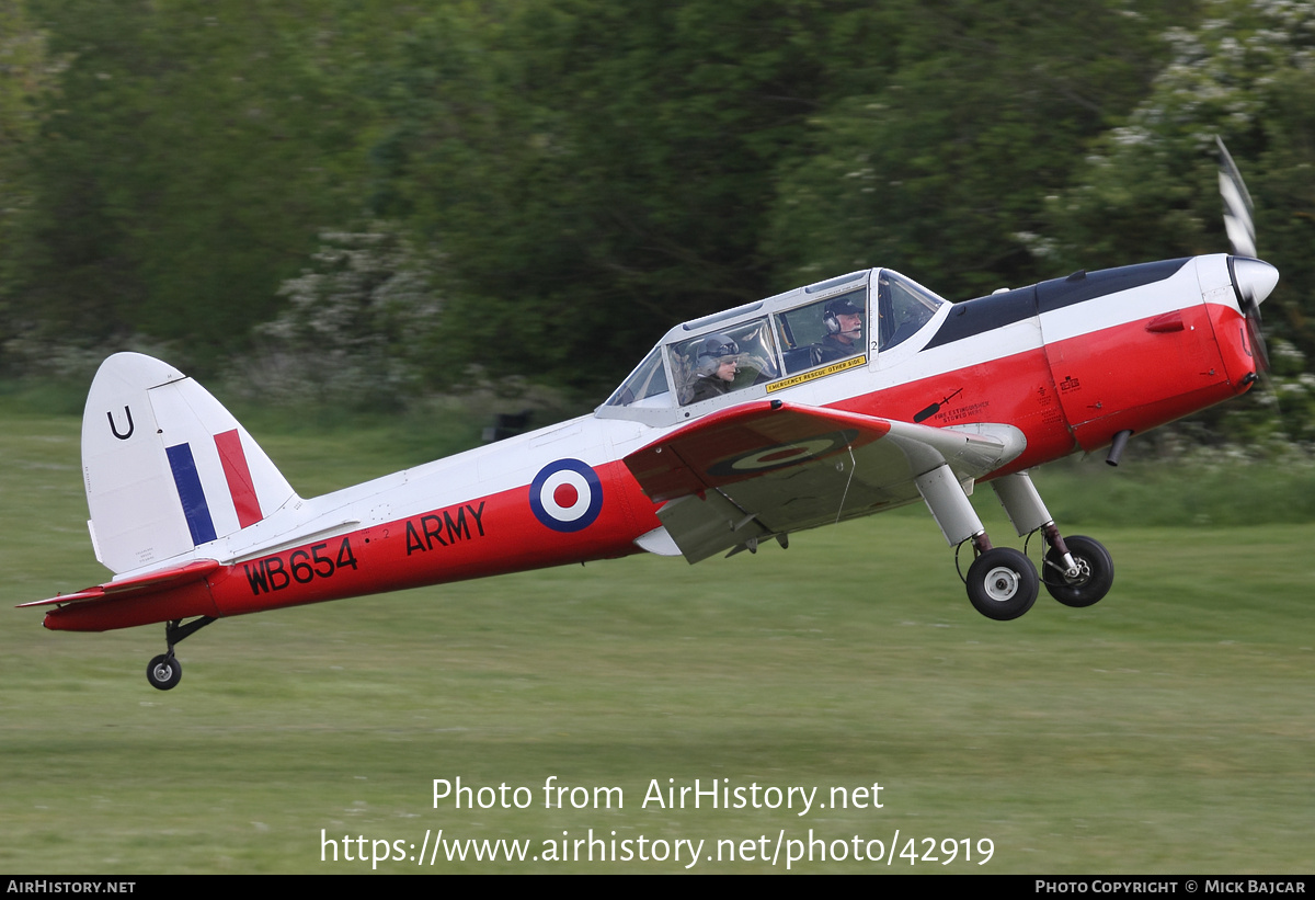 Aircraft Photo of G-BXGO / WB654 | De Havilland DHC-1 Chipmunk Mk22 | UK - Army | AirHistory.net #42919