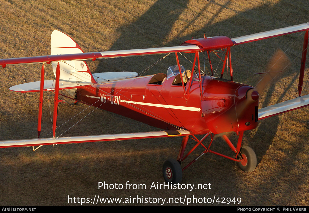 Aircraft Photo of VH-UZV | De Havilland D.H. 82A Tiger Moth | AirHistory.net #42949