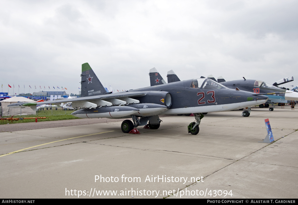 Aircraft Photo of RF-91955 / 23 red | Sukhoi Su-25SM | Russia - Air Force | AirHistory.net #43094