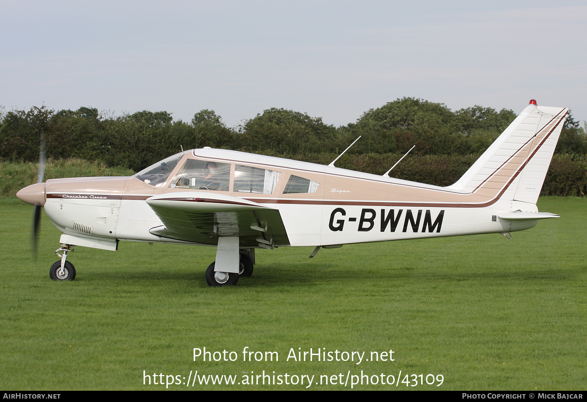 Aircraft Photo of G-BWNM | Piper PA-28R-180 Cherokee Arrow | AirHistory.net #43109