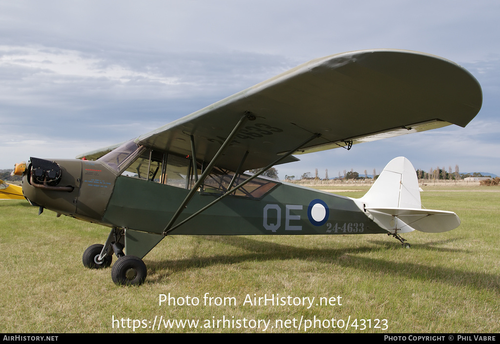 Aircraft Photo of 24-4633 | Piper J-3C-65 Cub | Australia - Air Force | AirHistory.net #43123