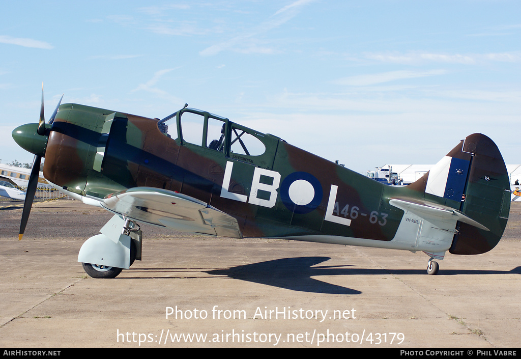 Aircraft Photo of VH-XBL / A46-63 | Commonwealth CA-12 Boomerang | Australia - Air Force | AirHistory.net #43179