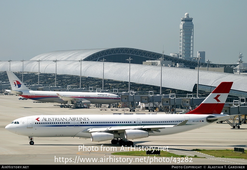 Aircraft Photo of OE-LAG | Airbus A340-211 | Austrian Airlines | AirHistory.net #43282