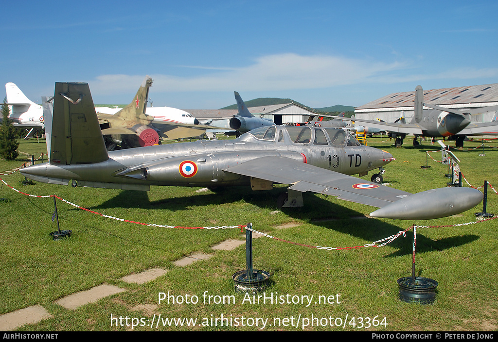 Aircraft Photo of 57 | Fouga CM-170R Magister | France - Air Force | AirHistory.net #43364