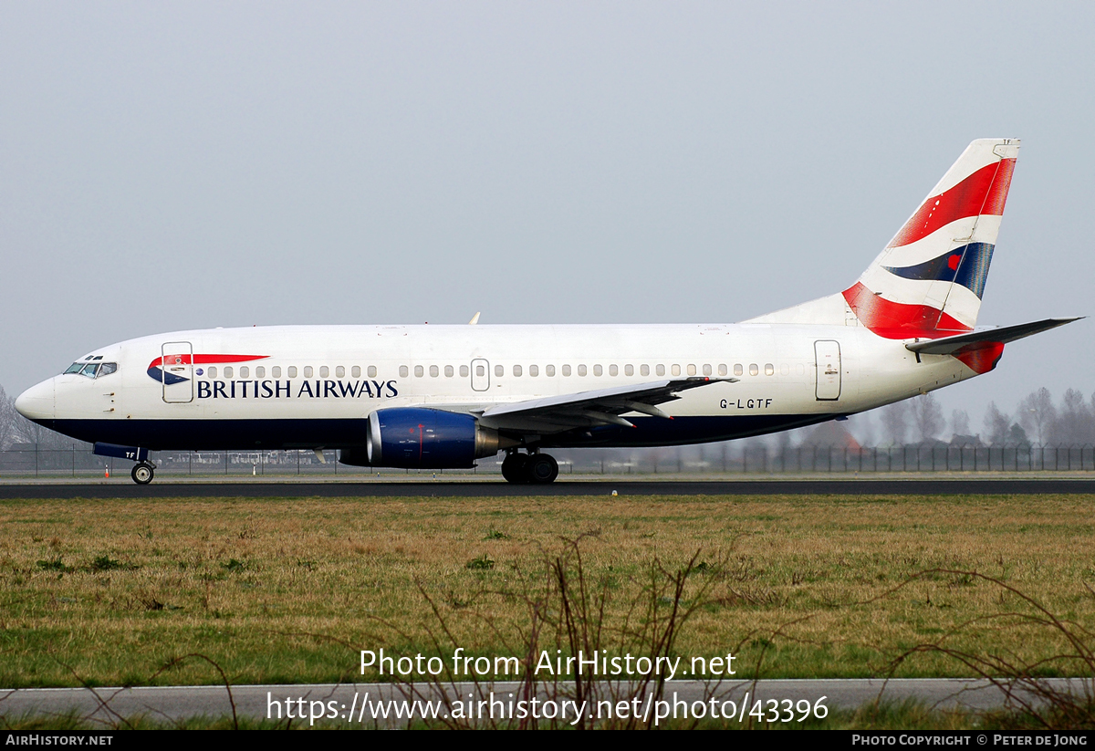 Aircraft Photo of G-LGTF | Boeing 737-382 | British Airways | AirHistory.net #43396