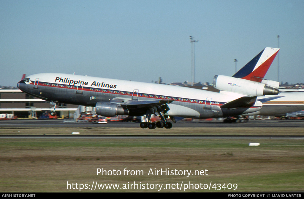 Aircraft Photo of PH-DTK | McDonnell Douglas DC-10-30 | Philippine Airlines | AirHistory.net #43409