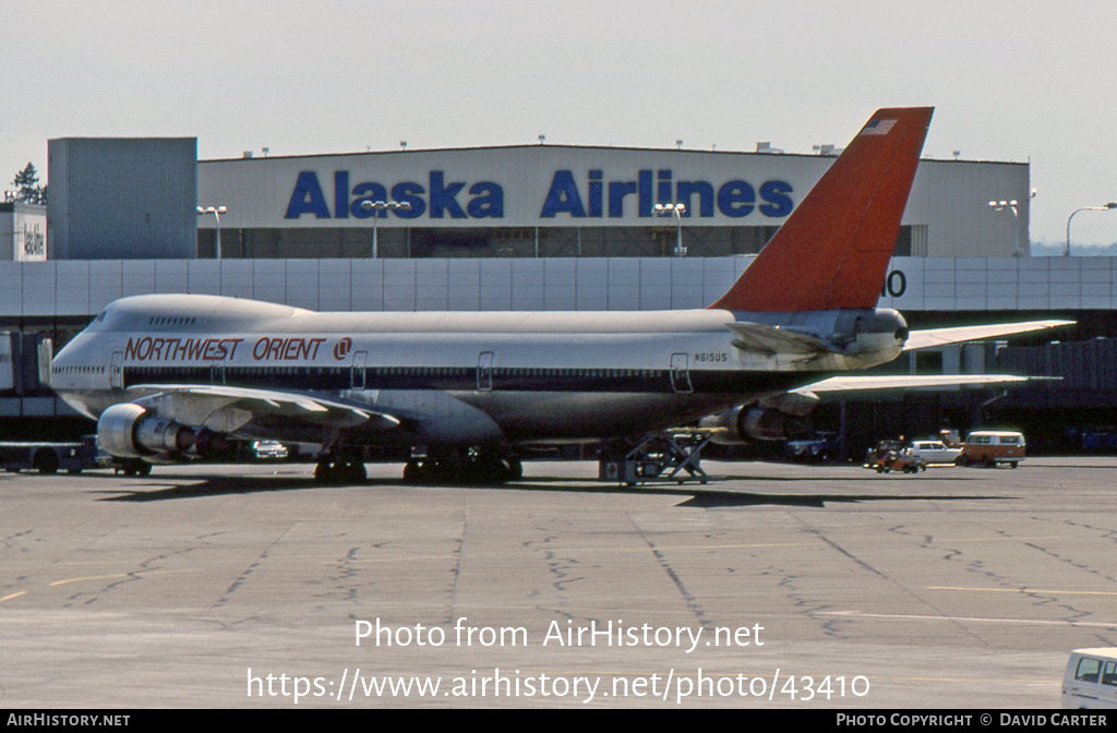 Aircraft Photo of N615US | Boeing 747-251B | Northwest Orient Airlines | AirHistory.net #43410