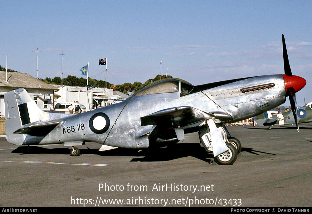 Aircraft Photo of VH-AGJ / A68-118 | Commonwealth CA-18 Mustang 21 (P-51D) | Australia - Air Force | AirHistory.net #43433