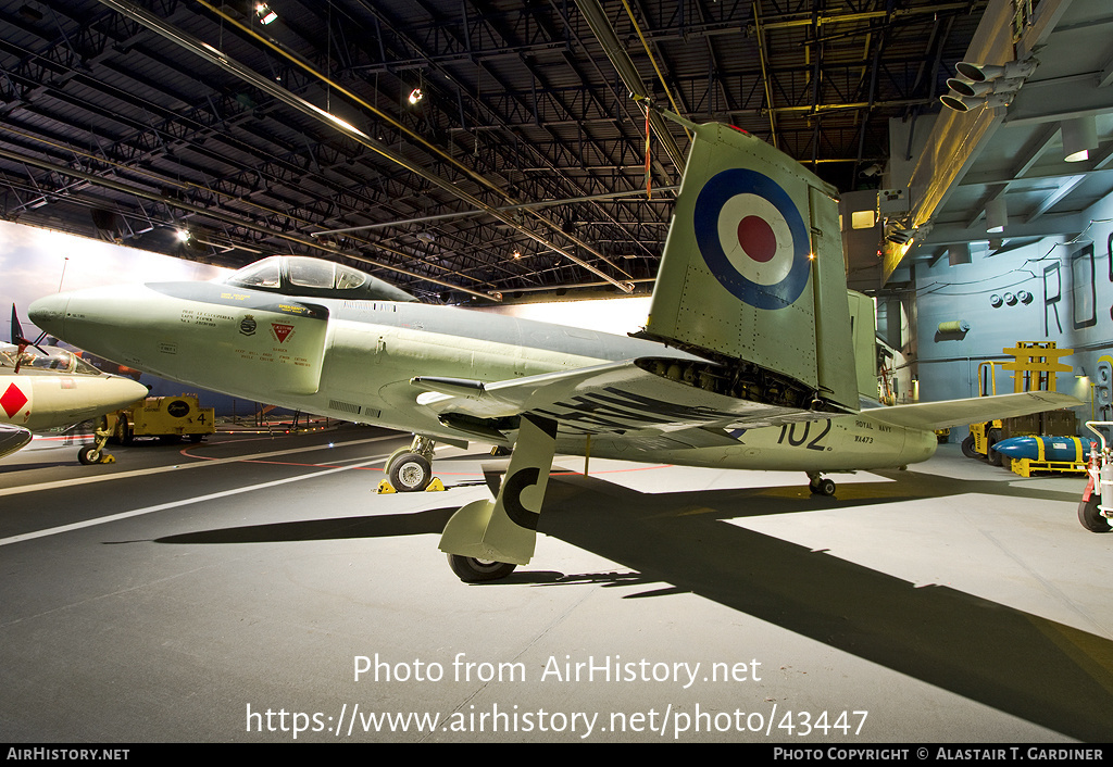 Aircraft Photo of WA473 | Supermarine Attacker F1 | UK - Navy | AirHistory.net #43447