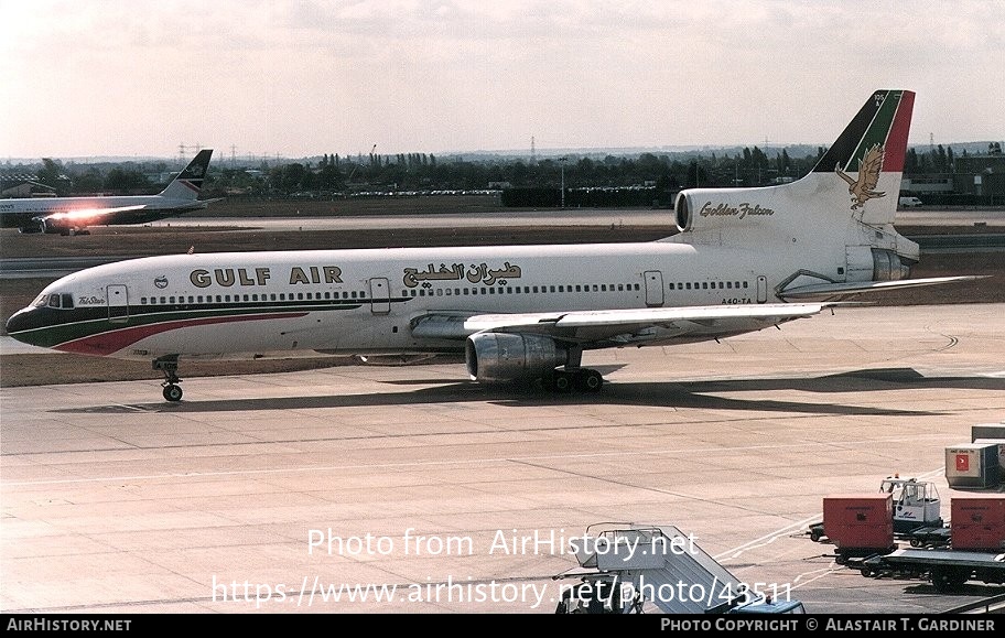 Aircraft Photo of A4O-TA | Lockheed L-1011-385-1-15 TriStar 200 | Gulf Air | AirHistory.net #43511