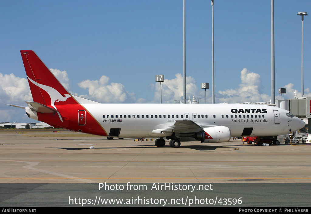 Aircraft Photo of VH-TJW | Boeing 737-4L7 | Qantas | AirHistory.net #43596