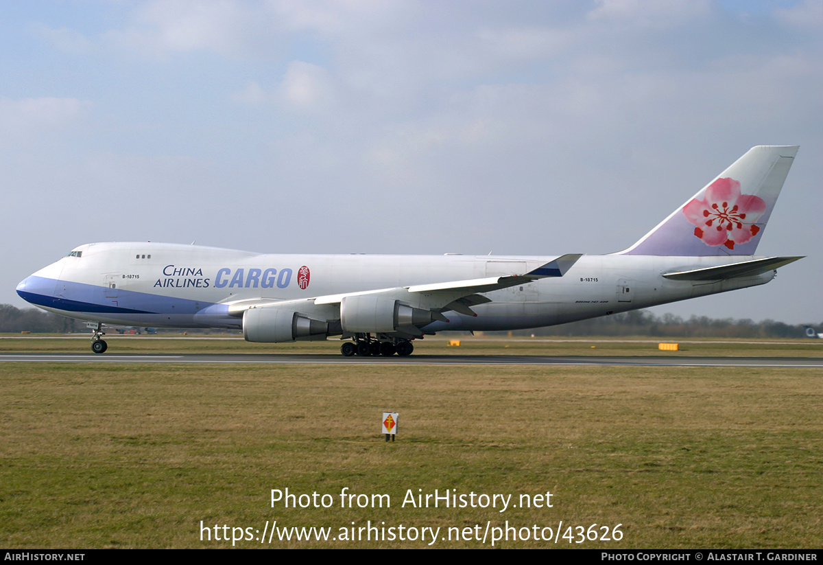 Aircraft Photo of B-18715 | Boeing 747-409F/SCD | China Airlines Cargo | AirHistory.net #43626