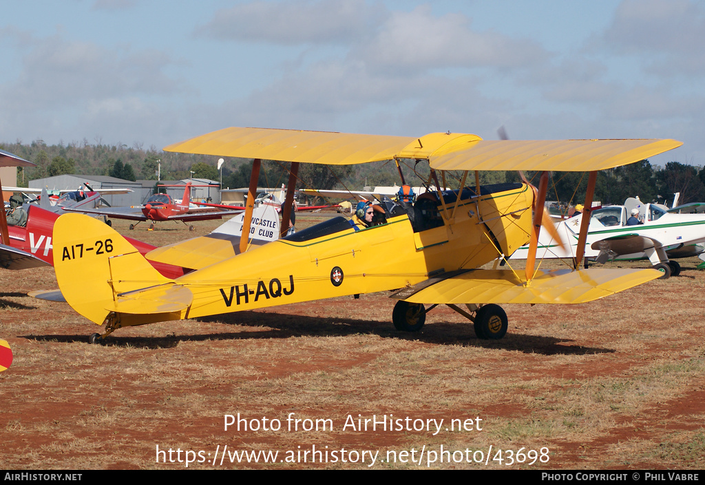 Aircraft Photo of VH-AQJ | De Havilland D.H. 82A Tiger Moth | AirHistory.net #43698