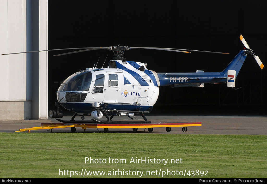 Aircraft Photo of PH-RPR | MBB BO-105C | Politie | AirHistory.net #43892