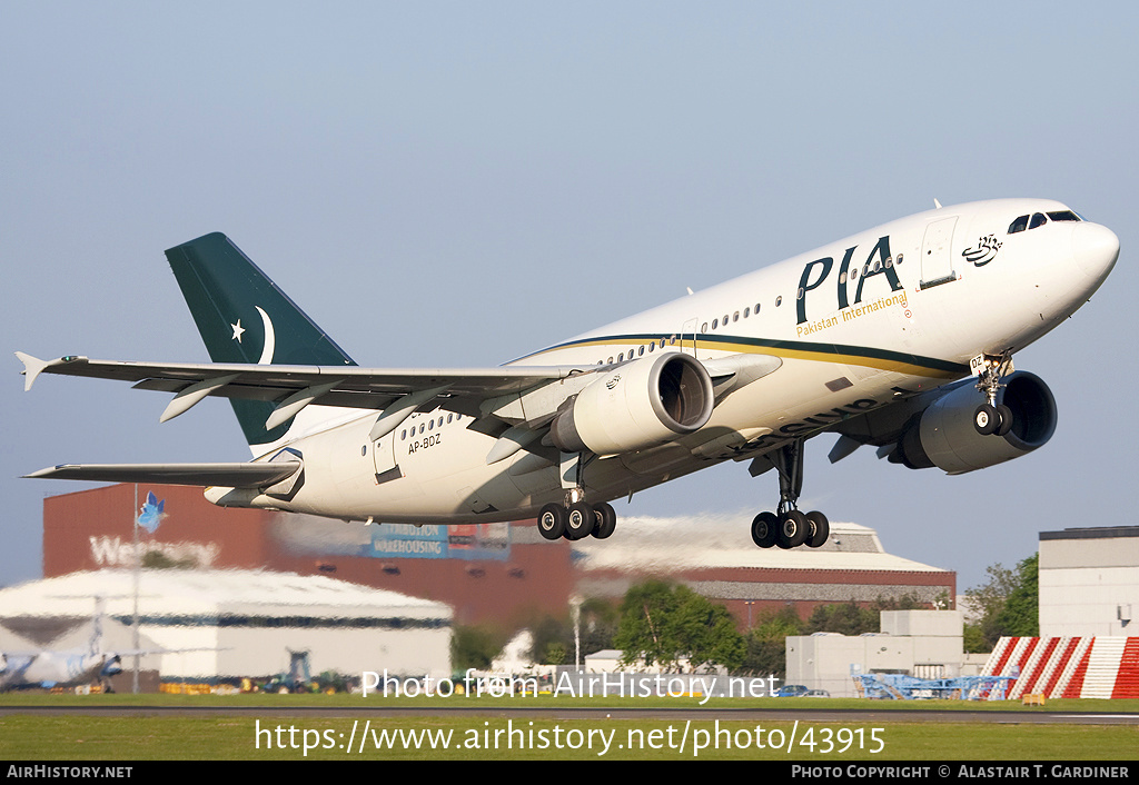 Aircraft Photo of AP-BDZ | Airbus A310-308 | Pakistan International Airlines - PIA | AirHistory.net #43915