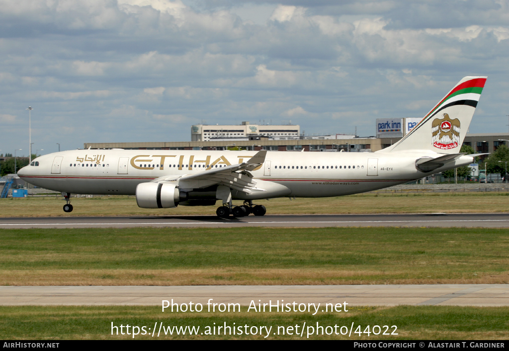 Aircraft Photo of A6-EYX | Airbus A330-223 | Etihad Airways | AirHistory.net #44022