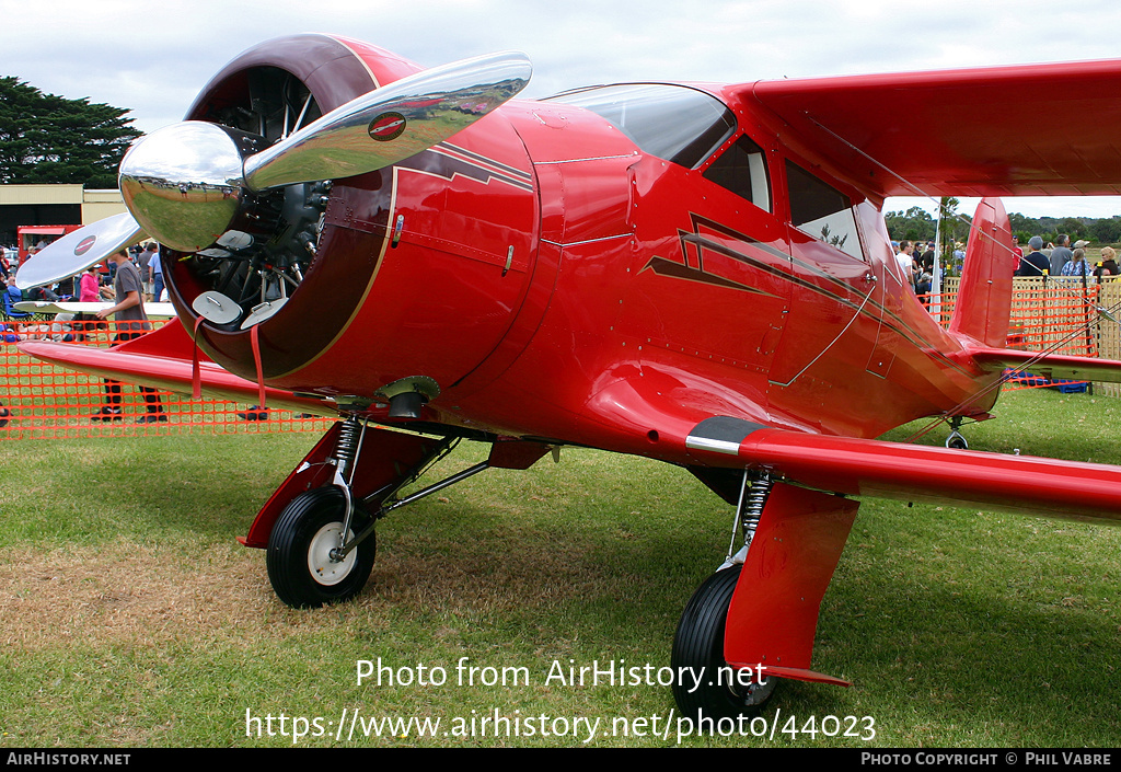 Aircraft Photo of VH-UUV | Beech D17S | AirHistory.net #44023