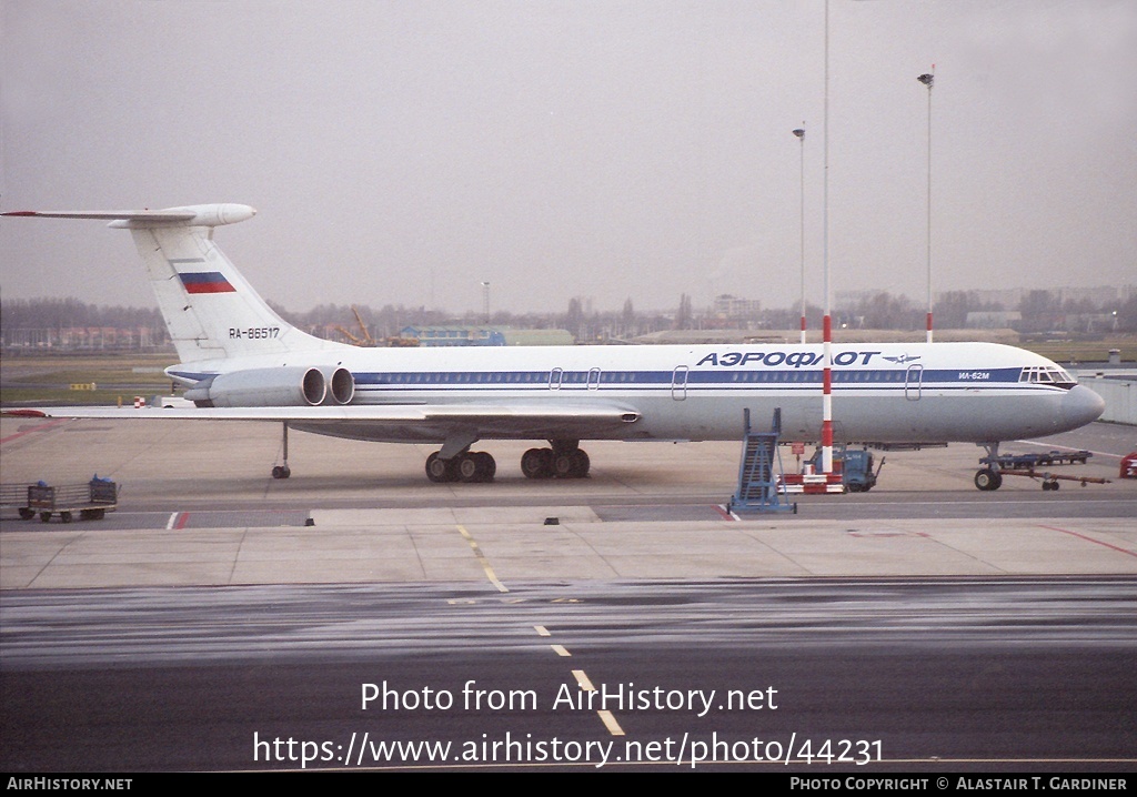 Aircraft Photo of RA-86517 | Ilyushin Il-62MK | Aeroflot | AirHistory.net #44231