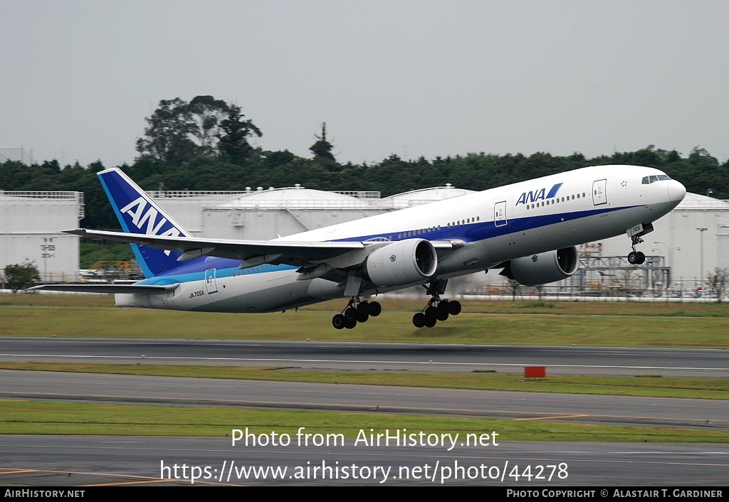 Aircraft Photo of JA705A | Boeing 777-281 | All Nippon Airways - ANA | AirHistory.net #44278