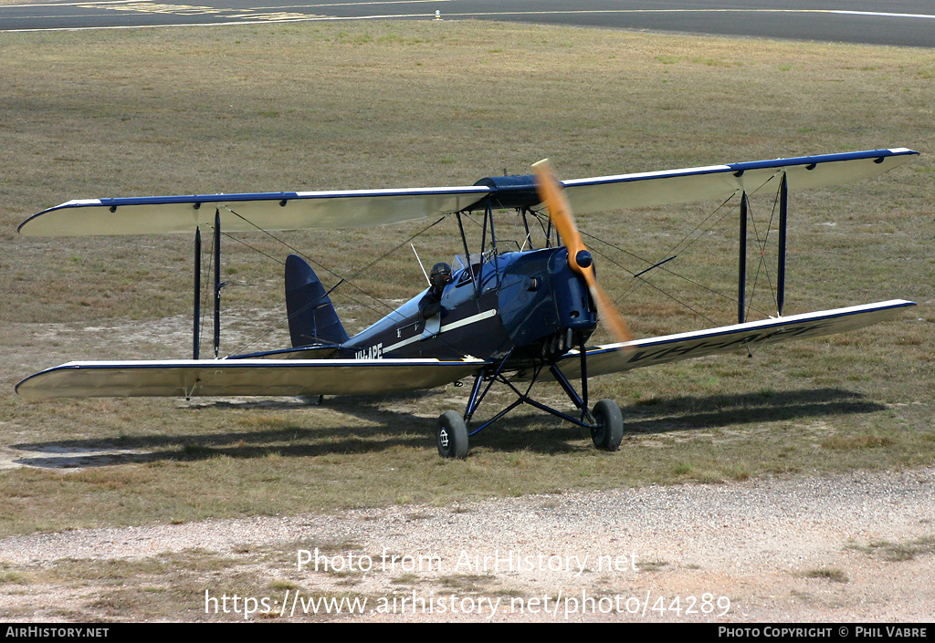 Aircraft Photo of VH-APE | De Havilland D.H. 82A Tiger Moth | AirHistory.net #44289