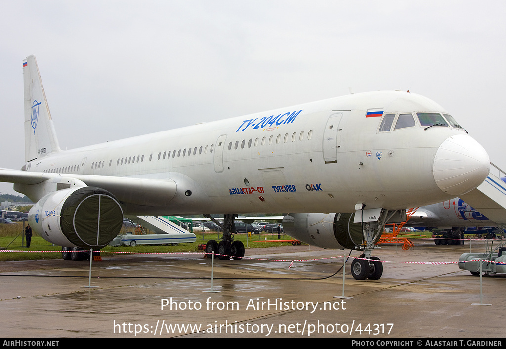 Aircraft Photo of RA-64151 | Tupolev Tu-204SM | Tupolev Design Bureau | AirHistory.net #44317