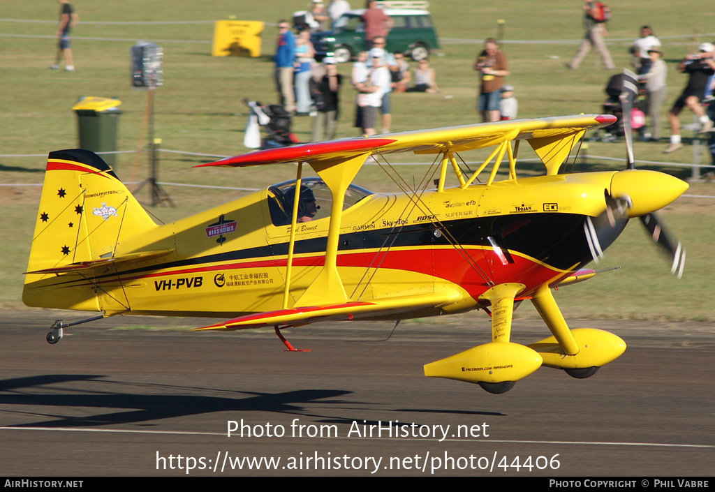 Aircraft Photo of VH-PVB | Wolfpitts Pro | Paul Bennett Aviation | AirHistory.net #44406