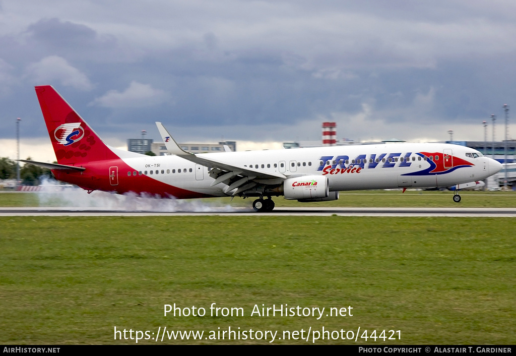 Aircraft Photo of OK-TSI | Boeing 737-9GJ/ER | Travel Service | AirHistory.net #44421