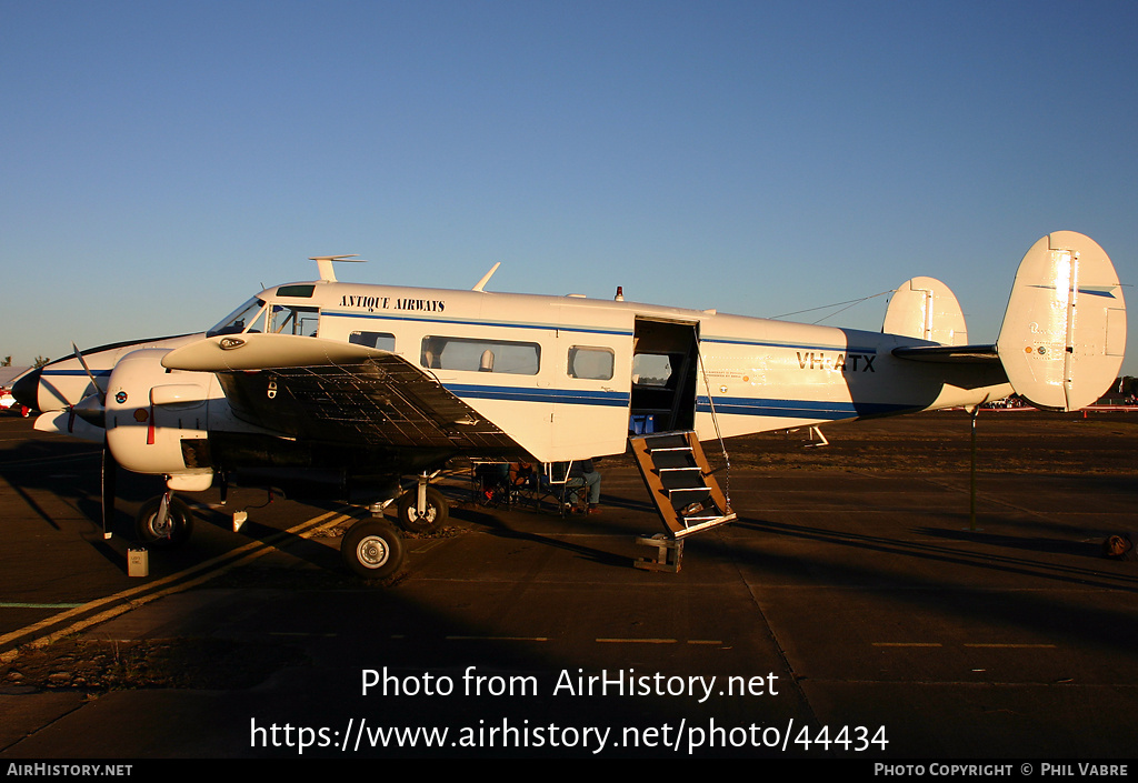 Aircraft Photo of VH-ATX | Beech H18 Tri-Gear | Antique Airways | AirHistory.net #44434