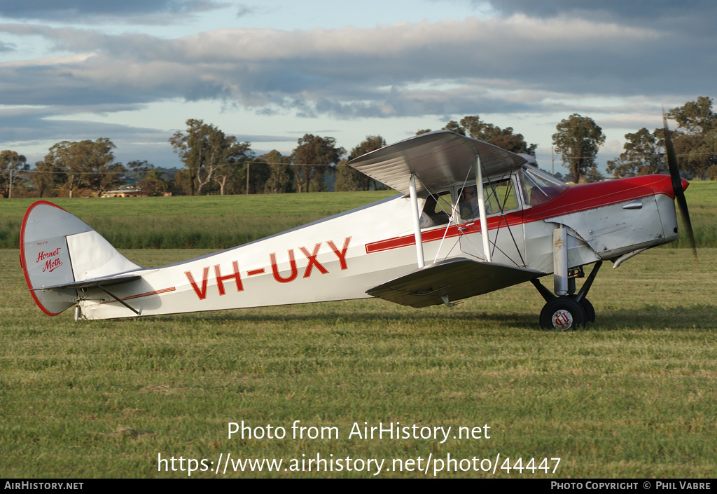 Aircraft Photo of VH-UXY | De Havilland D.H. 87B Hornet Moth | AirHistory.net #44447