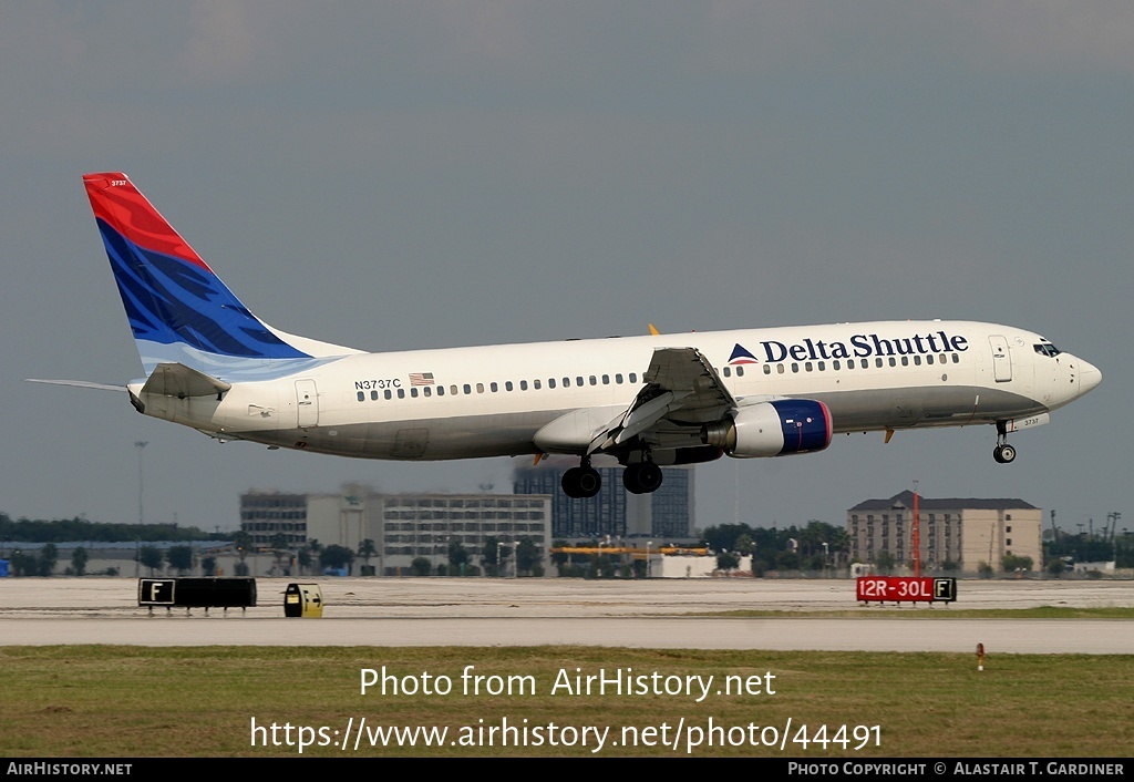 Aircraft Photo of N3737C | Boeing 737-832 | Delta Shuttle | AirHistory.net #44491